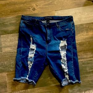 Shorts with rips never worn